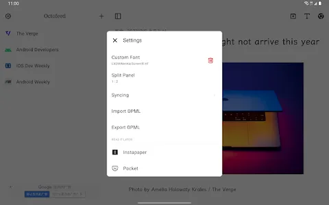 Octofeed - RSS Reader screenshot 9