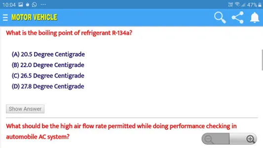 ITI Mech Motor Vehicle MCQs screenshot 12