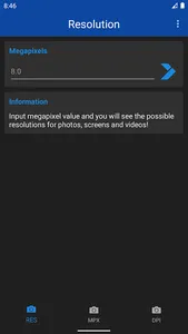 Megapixel Calculator screenshot 3