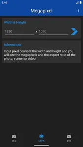 Megapixel Calculator screenshot 4
