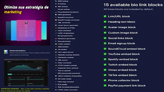 URLs-crie páginas de links bio screenshot 11