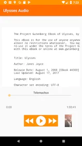 Ulysses Audio screenshot 0