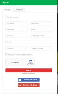 Mimfinder Service App screenshot 1