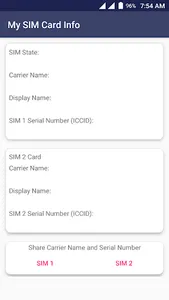 My SIM Card Info screenshot 1