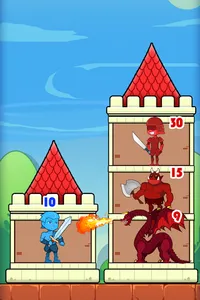 Hero Tower Puzzle:Stickman War screenshot 0