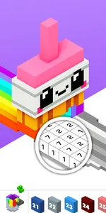 Color by Number - 3D Pixel Art screenshot 1