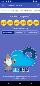 Slovensko Lotto - predpoveď AI screenshot 1