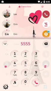 Theme Dialer Glass Paris screenshot 1