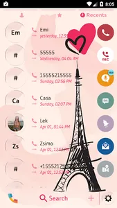 Theme Dialer Glass Paris screenshot 3