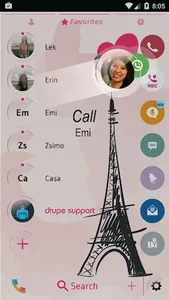 Theme Dialer Glass Paris screenshot 4