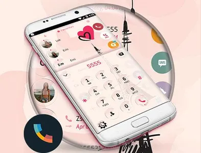 Theme Dialer Glass Paris screenshot 6