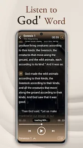 Holy Bible KJV - Audio+Verse screenshot 1