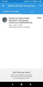 SOPHE 2021dX Annual Conference screenshot 1
