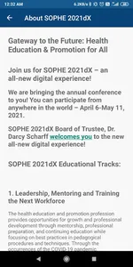 SOPHE 2021dX Annual Conference screenshot 4