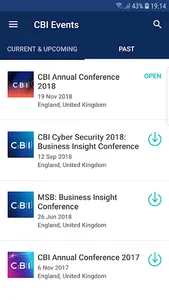 CBI Events screenshot 1