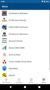 CODE EMS Conference screenshot 2