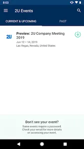 2U Events App screenshot 0