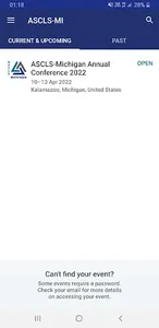 ASCLS-MI Annual Meeting screenshot 1