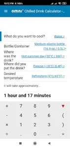 Chilled Drink calculator screenshot 1