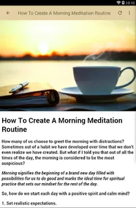 MORNING MEDITATION screenshot 14