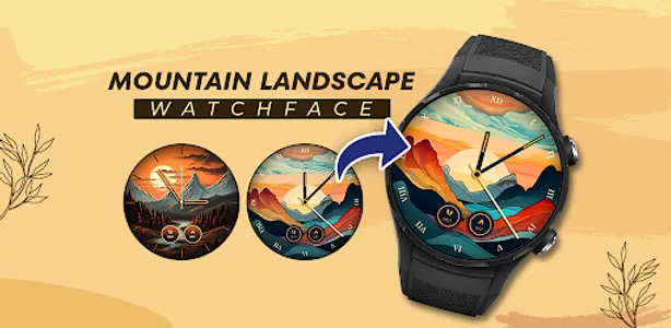 Mountain Landscape Watch Face screenshot 1