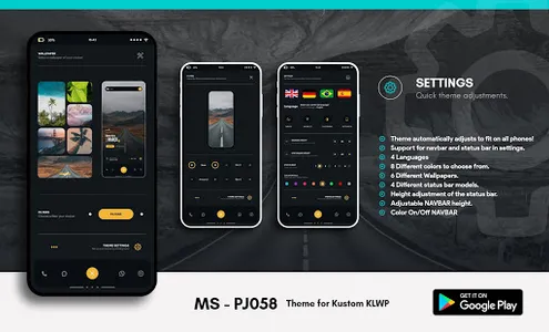 MS - PJ058 Theme for KLWP screenshot 1