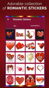 Romantic Photo Stickers screenshot 2