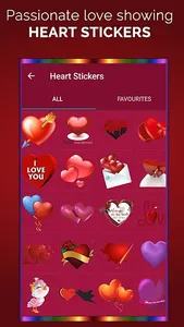 Romantic Photo Stickers screenshot 5