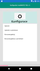 multiMATIC config CZ screenshot 1