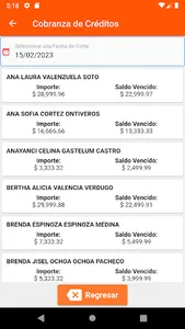 Marjo - Admin. de Créditos screenshot 1