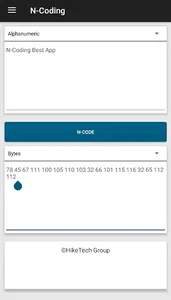 N-Coding -  Bytes, Hex, Num, A screenshot 2
