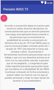 Pensión IMSS 73 screenshot 0