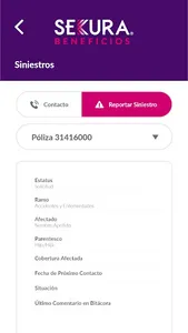 Sekura Beneficios screenshot 2