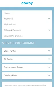 Coway SelfCare screenshot 2