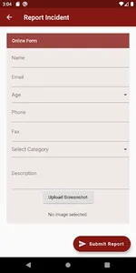 Cyber999 Mobile Application screenshot 2