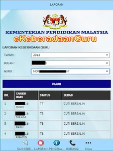 eKeberadaan Guru screenshot 8