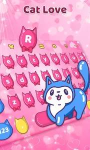 Cat Love Keyboard-Cute Kitty T screenshot 0