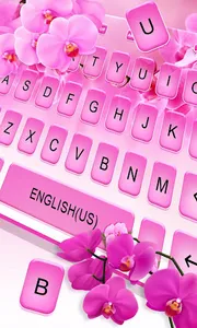 Lovely Pink Orchid Flowers Key screenshot 1