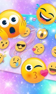 Unicorn Sky Keyboard - Pastel  screenshot 2