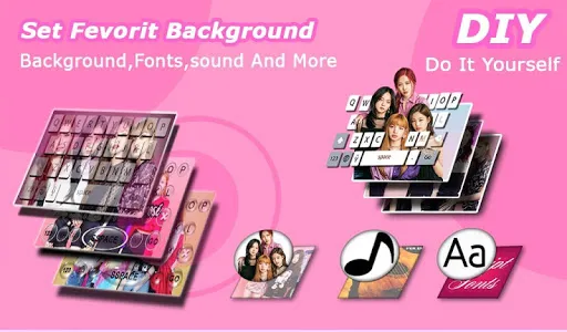 Black Pink Keyboard: KPOP screenshot 1