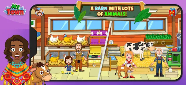 My Town Farm Animal game screenshot 1