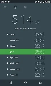 Prayer Times Turkey screenshot 0