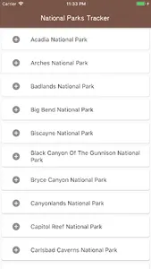 National Parks Tracker screenshot 0