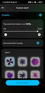 Batter Low & Full Charge Alarm screenshot 3