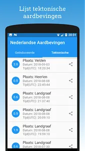 Nederlandse Aardbevingen - Dut screenshot 1