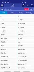 English Maori Dictionary screenshot 5