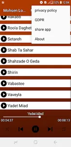 آهنگ های محسن لرستانی screenshot 2