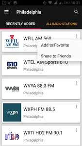 Philadelphia Radio Stations -  screenshot 0