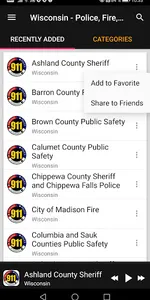 Police Scanner Radio - Wiscons screenshot 1