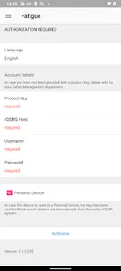IQSMS Fatigue screenshot 0